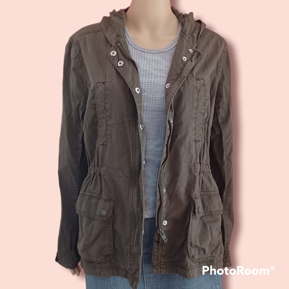 Caslon Olive Green Cargo Jacket